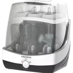 Baby Brezza 10 Minute Baby Bottle Sterilizer + Dryer - Superfast Electric Steam Sterilization - Universal Sterilizing for All Bottles, Pacifiers + Breast Pump Parts