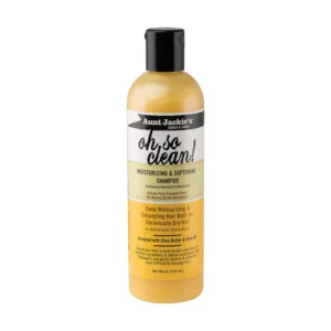 AUNT JACKIES AH SO CLEAN MOISTURIZING SOFTENING AND SHAMPOO 355ML