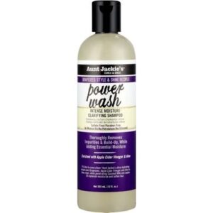 Aunt Jackie’s Grapeseed power wash intense moisture clarifying shampoo
