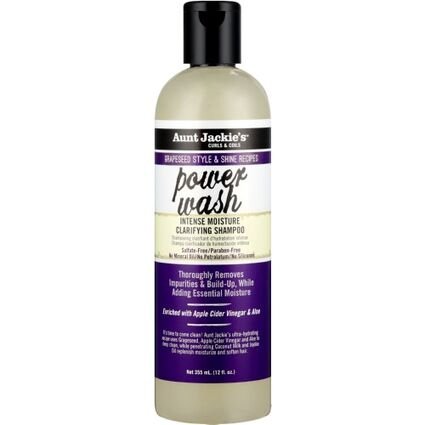 Aunt Jackie’s Grapeseed power wash intense moisture clarifying shampoo
