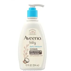 Aveeno Baby Daily Moisturizing Cream with Prebiotic Oat & Shea Butter - Gentle Coconut Scent - 12oz