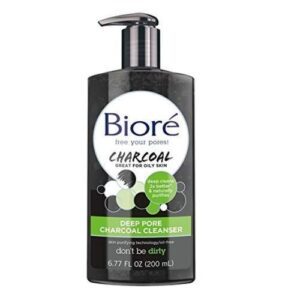 BIORE CHARCOAL DEEP PORE CHARCOAL CLEANSER FOR OILY SKIN 200ML