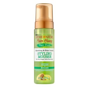 Creme of Nature Smoothing and Frizz Control Styling Mousse, Honey and Avocado