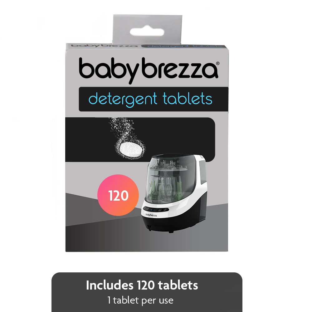 Baby Brezza Official Detergent Soap Tablets for Baby Brezza Bottle Washer Pro, 120 Tablets