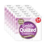 GENTILLE 9PK QUILTED WHITE TOILET PAPER 3PLY