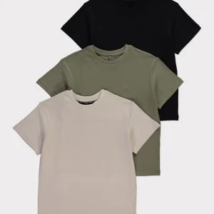 GEORGE 3 PACK SHORT SLEEVE TSHIRT 3-6M