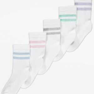 GEORGE 5PACK SOCKS GIRLS 0-6M