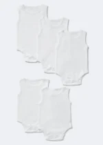 GEORGE BABY 5PACK BODYSUIT AM SLEEVELESS 3-6M