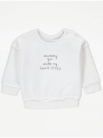 GEORGE White Mummy Sweatshirt 3-6M