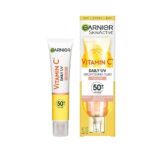 Garnier Vitamin C Daily UV, Invisible Brightening Fluid, SPF50+, Prevents + Corrects Sun Damages, Face & Neck, For all skin types, Cruelty Free, Vegan, 40ml