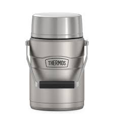 Genuine Thermos Brand Stainless King Flask 1.2L silver