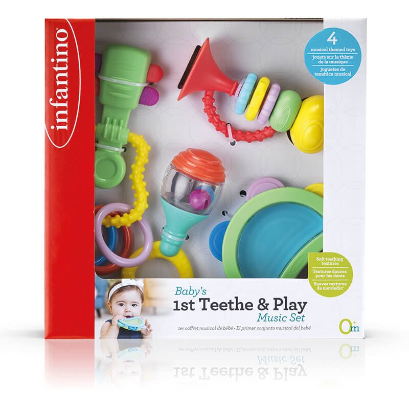 INFANTINO BABYS 1ST TEETHER AN PLAY MUSIC SET