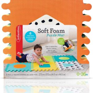 INFANTINO SOFT FOAM PUZZLE MAT 6PACK 0-36M