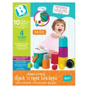 INFANTINO Shape Sorting Stack'n Nest Buckets