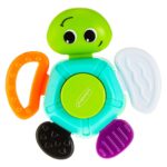Infantino Turtle Rattle Baby Rattling Toy, Multicolor, Turtle Baby Rattle