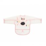 Kikka Boo Eva Long Sleeve Bib With Catcher Savanna Pink