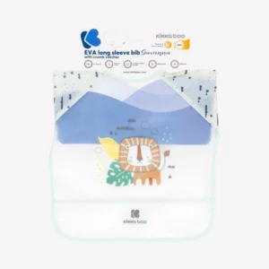 Kikka Boo Eva Long Sleeve Bib With Catcher Savanna blue