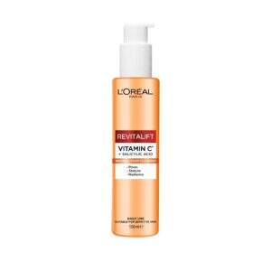L'Oréal Paris Revitalift Clinical Vitamin C Cleanser with Vitamin C* + Salicylic Acid, for all skin types, 150ml *Vitamin C