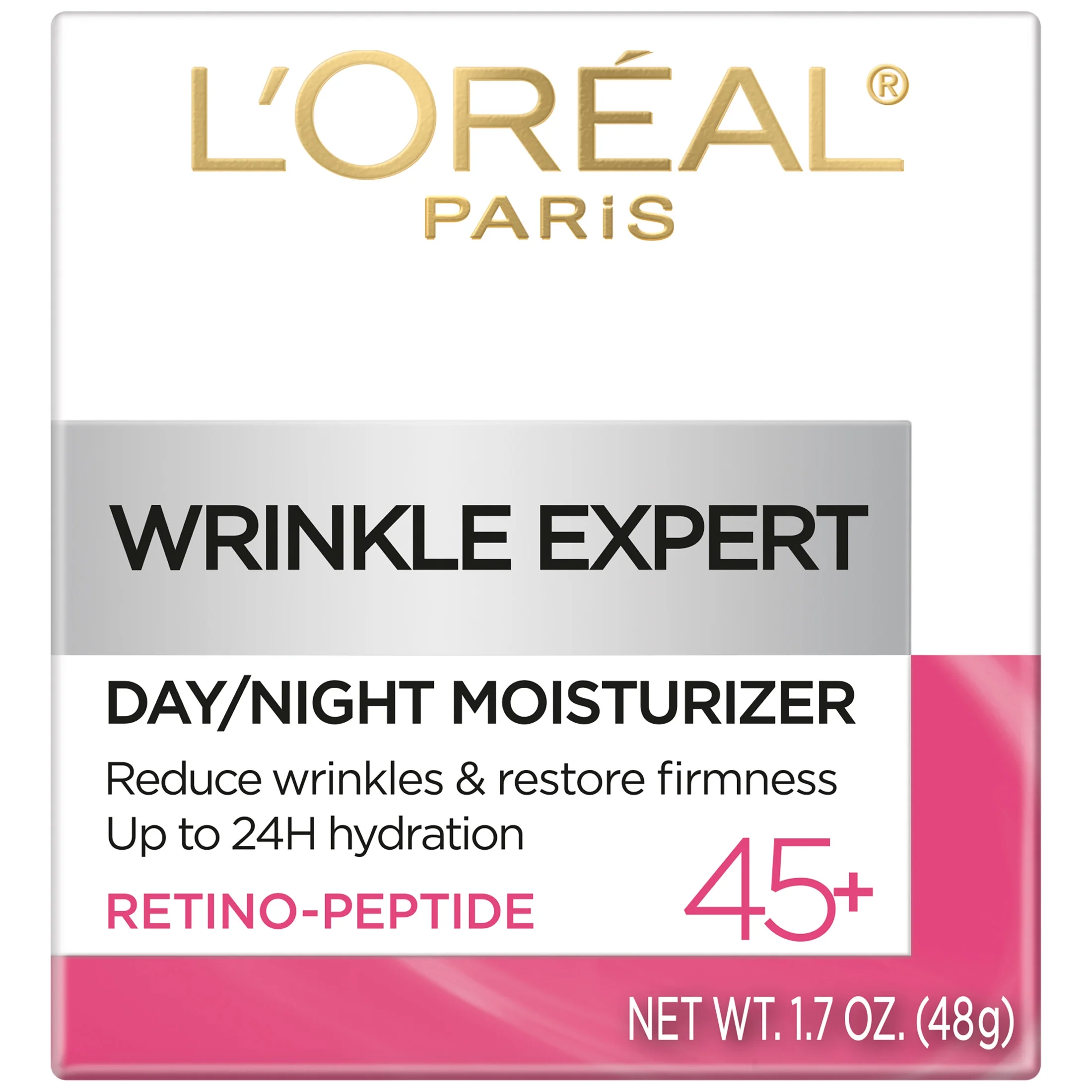 L'Oreal Paris Wrinkle Expert 45+ Day and Night Moisturizer, 1.7 oz