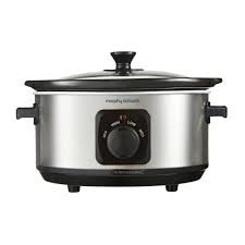 Morphy Richards 3.5L Stainless Steel Slow Cooker Ceramic Pot Brushed Stee 460017