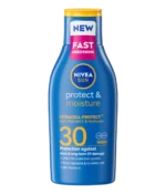 NIVEA SUN Protect & Moisture Sun Lotion SPF 30 (200 ml) Suncream with Vitamin E Provides 48H Moisture & Immediate UVA & UVB Protection