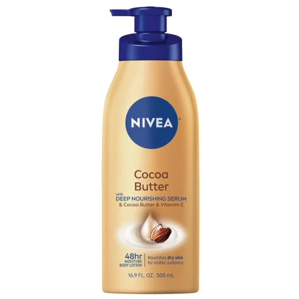 Nivea Lotion Cocoa Butter 16.9oz Pump Nourishes Dry Skin