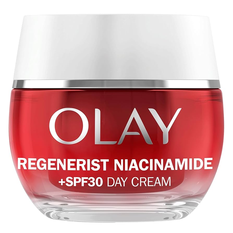 Olay Regenerist Niacinamide Day Cream Face Moisturiser SPF 30, Skincare with Niacinamide 99% Purity, Antioxidant Vitamin E. Anti Aging Skin Care: Renews, Firms and Hydrates. Non-Greasy, 50ml