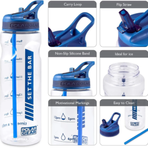 POLAR GEAR TRACKER BOTTLE 750ML H2O BLUE