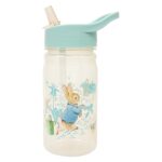 Peter Rabbit Classic Water Bottle with Flip up Straw 400ml
