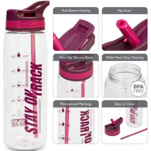 Polar Gear Aqua Curve Tritan Tracker 750ml Bottle Grape/pink
