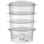 Russell Hobbs 21140 3-Tier Food Steamer, 800 W, 9 Litre, White