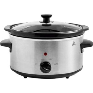 Russell Hobbs 23200 Slow Cooker 3.5L Family Size In Stainless Steel