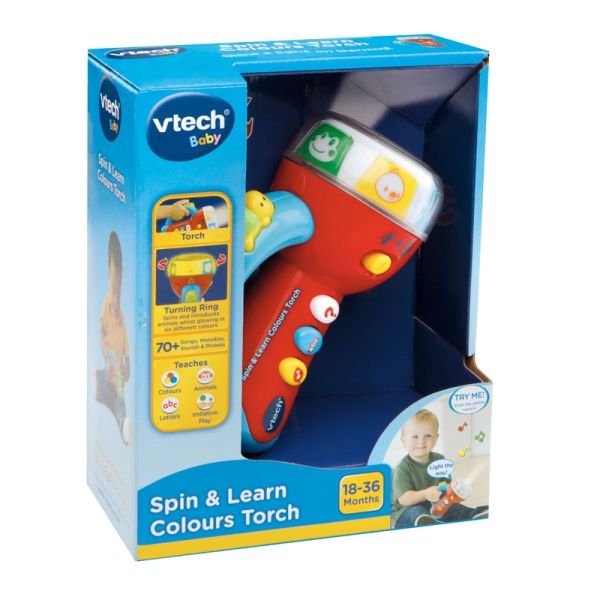 VTECH SPIN LEARN COLOUR TORCH 18-36 MONTH