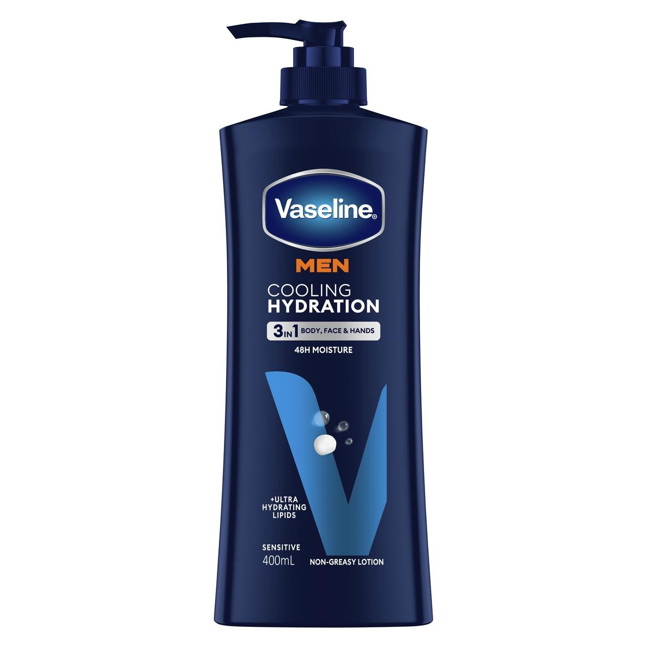 Vaseline Mens 48-Hour Moisture Lotion Cooling Hydratio 20.3oz