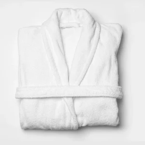White pearl prestige High Quality Turkish Cotton Terry Towelling Bath Robes