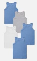 GEORGE SCHOOL VEST 5PACK 4-5 YEARS