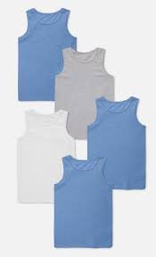 GEORGE SCHOOL VEST 5PACK 4-5 YEARS